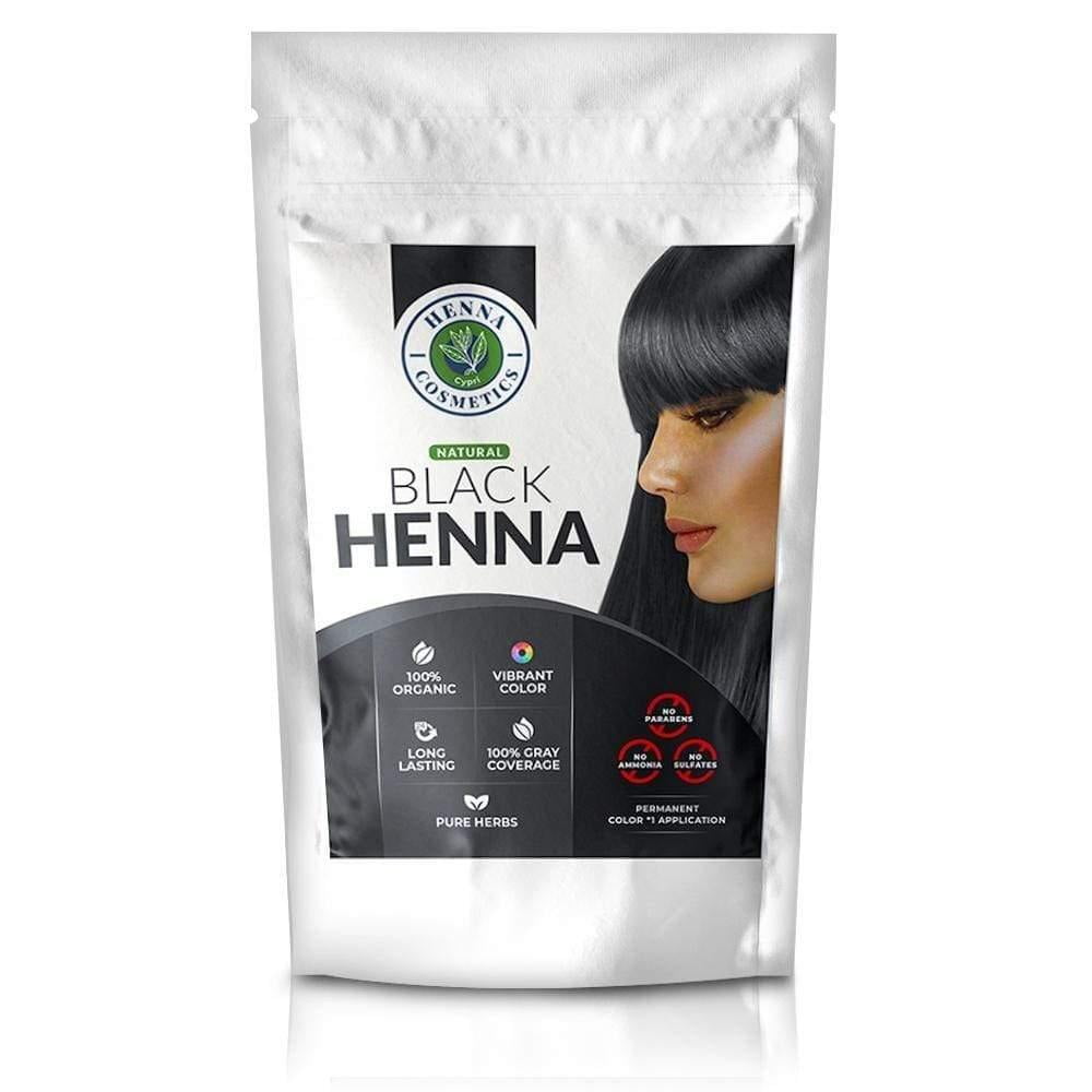 Henna Cosmetics Black Color Henna Powder Hair Dye 100 Grams (3.53 oz