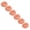 Pink*6, variant on 6 Pcs Nylon Scouring Pads-Dish Scrubber, Plastic Dish Scrubbers for Dishes Plastic Pot Round Scrubber Scouring Pad Dish Scourers, Poly Mesh Scouring Dish Pads for Kitchen Cleaning 3.14"