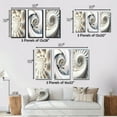 thumbnail image 4 of Designart "White Spiral Universe Fractal Realm I" Fractals Framed Wall Art Set Of 3 - White Transitional Frame Gallery Wall Set For Home Decor, 4 of 6