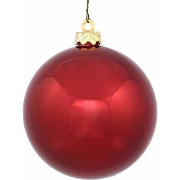 Vickerman N591205DSV 4.75" Burgundy Shiny Ball UV Drill 4/Bg