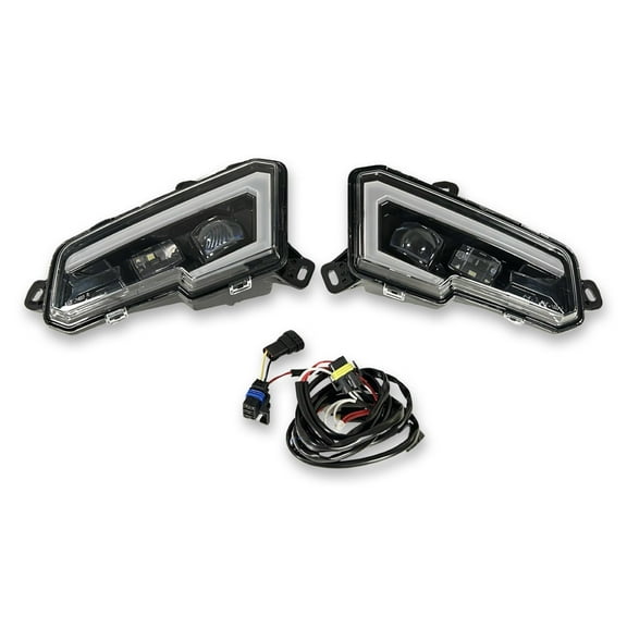 Polaris Sportsman 450/570 850/1000 Black LED Halo Headlight Set 2413432 2413433