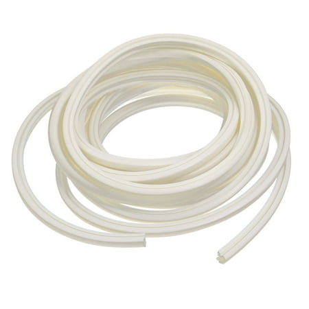 Roof Strip - Unique Bargains 5Meter 5x8mm Rubber Roof Shape Door Frame Groove Weather Stripping White