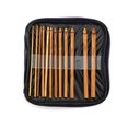 thumbnail image 2 of 1 Set of 20Pcs Practical Crochet Hook Bamboo and Wood Crochet Needle Knitting Tools Weaving Supplies with Purple Storage Leather Bag, 2 of 4