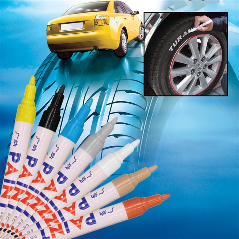Waterproof Car Auto Motorcycle Tyre Tire Tread Marker Paint Pen Rubber