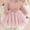 Pink, variant on JUSLIO Girls Dresses Winter Bow Casual Girl Dresses Long Sleeve Holiday Party Dresses
