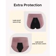 thumbnail image 6 of INNERSY Women's Rayon from Bamboo Period Underwear - High Waist Leakproof Briefs for Heavy Flow, Breathable 3-Pack(XL,Dark), 6 of 9