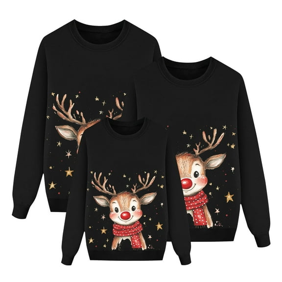 Christmas Family Matching Pajamas Sets, Merry Christmas Pajamas Warm Flannel, Long Sleeved Crew Neck Sweatshirt, Xmas Festival Pjs, Christmas Theme Pajamas, Christmas Gifts