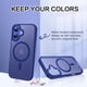 thumbnail image 3 of Funda magnética BENTOBEN para iPhone 16 azul translúcido, 3 of 9