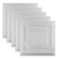 thumbnail image 1 of Great Lakes Tin Detroit Gloss White 2ft x 2ft Lay In Ceiling Tiles (5 Pack), 1 of 6