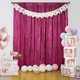 thumbnail image 3 of XmhyTop-A Cortinas con purpurina (2 unidades, 60 x 240 cm), color rosa oscuro, 3 of 5