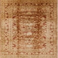 thumbnail image 1 of Ahgly Company Machine Washable Indoor Square Industrial Modern Brown Sand Brown Area Rugs, 6' Square, 1 of 7