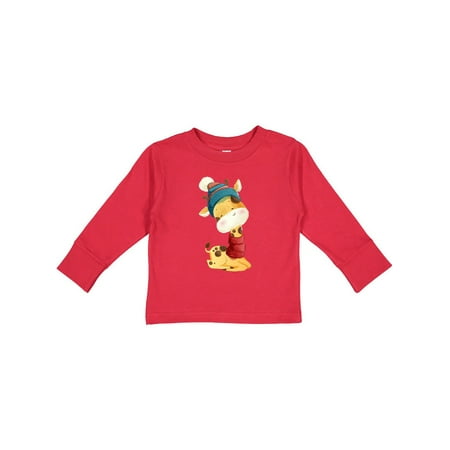 

Inktastic Cute Giraffe Gift Toddler Boy or Toddler Girl Long Sleeve T-Shirt