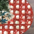 thumbnail image 2 of LYCAQL 36 Inch Christmas Tree Skirt Christmas Tree Base Skirt Nice-Looking Tree Skirt Round Nonwovens Decorative Christmas Exquisite Tree Pad for Christmas Home Decorations, 2 of 5