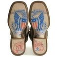 thumbnail image 2 of Men's Tin Haul Patriot Boots with Eagle and Shield Sole Handcrafted Brown, 2 of 3