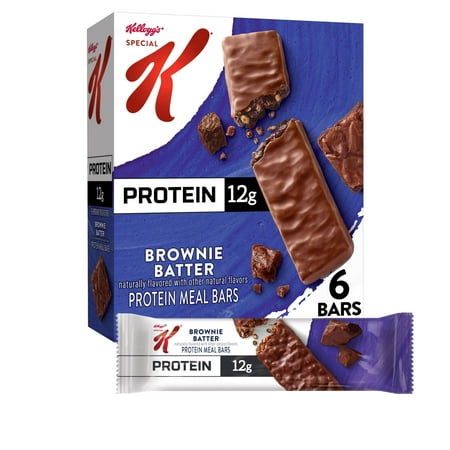 Kellogg's Special K Brownie Batter Chewy Protein Bars, 9.5 oz, 6 Count
