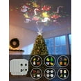 Christmas Tree Topper Lighted Star with 6 Projected Patterns,3D Hollow ...