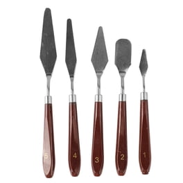 Lot De 2 Couteaux à Palette Inox Ronds N°17 - Spatules Peinture - Uxcell - Neufs