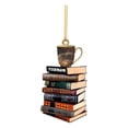 thumbnail image 1 of Book Lovers Shaped Bookshelf Pendant Acrylic Ornament Decorative Gift, 1 of 6