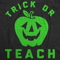 thumbnail image 2 of Womens Trick Or Teach T Shirt Funny Halloween School Teacher Tee Womens Graphic Tees, 2 of 9
