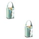 thumbnail image 3 of Monstrate Reposacabezas para coche, soporte para pañuelos, cuero, colgante, papel, toalla, almacenamiento, bolsa reutilizable, organizador de azul claro 2piezas, 3 of 6