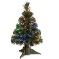 thumbnail image 1 of National Tree Company Pre-lit Artificial Christmas Tree | Includes Multi-Color Lights | Fiber Optic Ice Tree - 18 Inch, 1 of 3