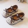 thumbnail image 4 of Xfvqtps Girls Mary Jane Shoes Flats Soft Sole Bow Detail Floral Ballet Hook and Loop Strap Princess Shoes for Spring Summer Casual Outfit, 4 of 5