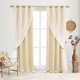 thumbnail image 1 of Juego de cortinas Sofjagetq Biscotti, color beige, 132 x 244 cm, opacas transparentes, 1 of 7