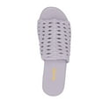 thumbnail image 3 of XYD Women Clog Platform Heels Mules Open Toe Woven Sandals Backless Summer Retro Outing Weekend Shoes Size 9 Light Purple, 3 of 4