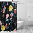 thumbnail image 2 of Bird and Flower Shower Curtain for Bathroom Modern Bathroom Decor Waterproof Washable Fabric Shower Curtains with 12 Hooks for Hotel Bathroom Bathtubs 60x72 Inch, 2 of 6