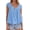 Light Blue, variant on Womens Tie Front Tank Tops Summer Fashion Cap Sleeve Babydoll Blouses Flowy Shirts Spring Going Out Outfits