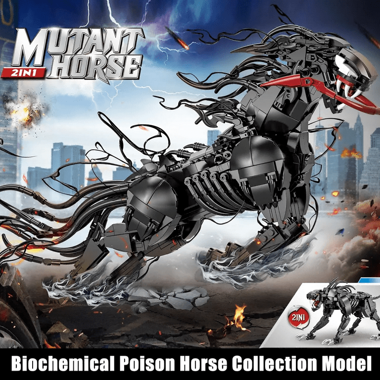 GZBrick Mutant Horse 2in1 Building Sets Compatible with Lego