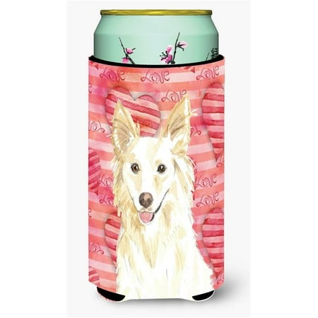 

Love a White Collie Tall Boy Beverage Insulator Hugger