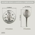 thumbnail image 4 of Forno Acqua AcquaFALL Mini 8 Inch Shower Head, Polished Stainless Steel Finish, Overhead Rainfall Shower, Handheld Shower Head, Body Jets, 1.8 GPM Flow Rate, 4 of 14