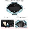 thumbnail image 3 of LightBlue Dinosaurs Eggs Palms Pattern Travel Tote Bags for Women Carry On,Large Weekender Bags for Women Travel,Multi Functional Duffle Bag for Work,Shopping,Sports, 3 of 5