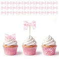 thumbnail image 1 of Set de 30 Adornos para Cupcakes con Moño Rosa ORIXANDY, 1 of 8