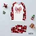thumbnail image 5 of Odeerbi Christmas Pajamas for Family Holiday Long Sleeve Family Christmas Pajamas Matching Sets Dad Casual Printed Top with Bottom Outfits Home Wear Sleepwear Family Matching PJs Set Red, 5 of 6