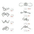 thumbnail image 4 of 16 piezas IQ Test Juego mental Juguetes IQ Juguetes Rompecabezas Rompecabezas de alambre de metal Truco Juguete Metal IQ Puzzle para niños y adultos, 4 of 7