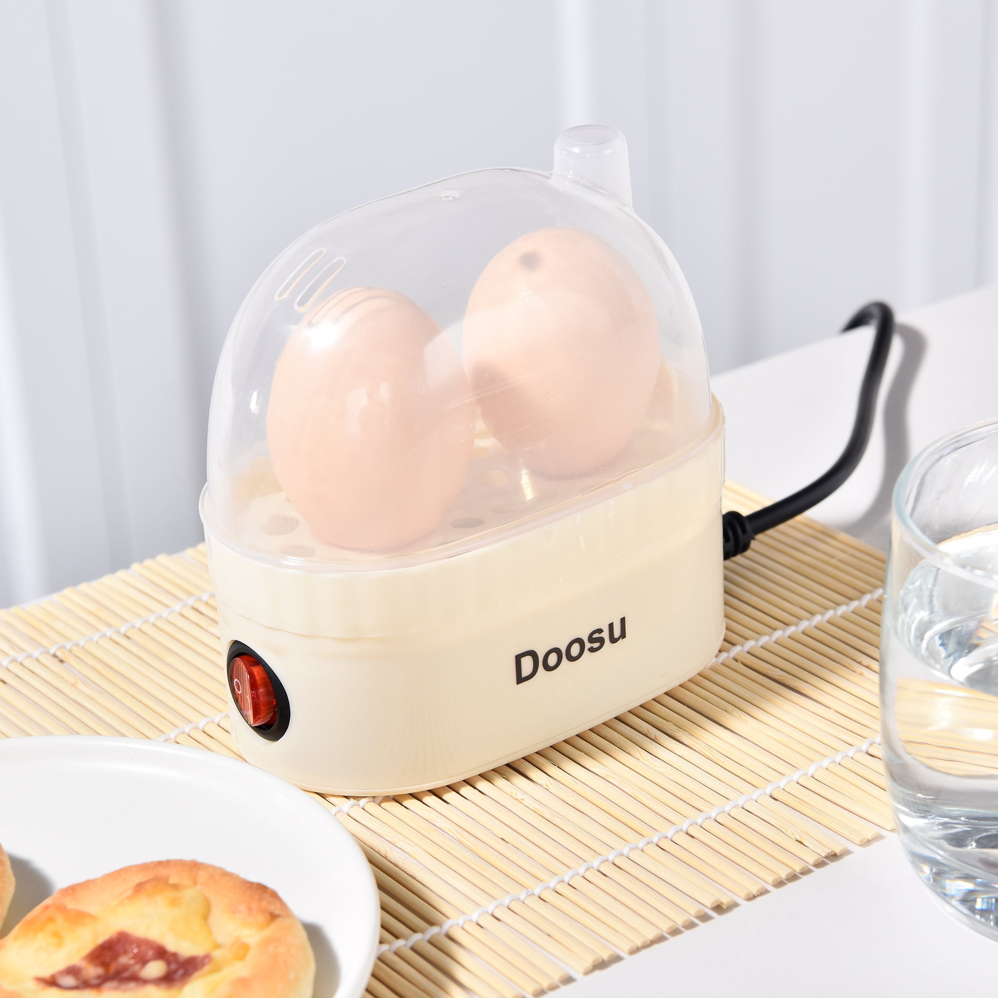 Doosu Electric Egg Cooker - Fast Heating, Easy to Clean, Multiple Food Options