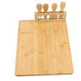 thumbnail image 2 of Tabla De Quesos, 3 áreas Separadas, De Queso Multiusos, Caja Fuerte De Bambú Para Cocina, 2 of 7