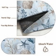 thumbnail image 6 of Blue Coastal Area Rugs 3'x5', Washable Small Throw Rugs for Living Room Bedroom, Country Nautical Starfish Coral Seashells Indoor Outdoor Rug Non-Slip Low Pile Carpet Runner Reversible Floor Mats, 6 of 8