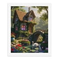 thumbnail image 5 of Paint By Numbers Kit for Adults Beginner - Cottage Garden Pond Swan Bridge DIY Canvas Painting Kits for Adults, Frameless Paint By Number for Adults for Home Wall Decor 16x20 Inch, 5 of 7