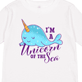 thumbnail image 4 of Inktastic Cute Narwhal I'm a Unicorn of The Sea Girls Long Sleeve Toddler T-Shirt, 4 of 5