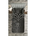thumbnail image 3 of Ambesonne Dark Grey Quilted Bedspread Set 2 Pcs, Vintage Damask, Twin Size, Dimgrey Black Brown, 3 of 3