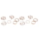 thumbnail image 2 of Guardurnaity Paquete de 6 anillos para niñas, joyería conjunta ajustable, adorno de apertura, anillos elegantes, regalos, accesorios, cumpleaños, Type2 NO2, 2 of 6