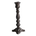 thumbnail image 2 of Candelabro de hierro fundido, soporte para velas, diseño antiguo, adorno para fotos, candelabro cónico tallado para repisa de chimenea de boda, 2 of 8