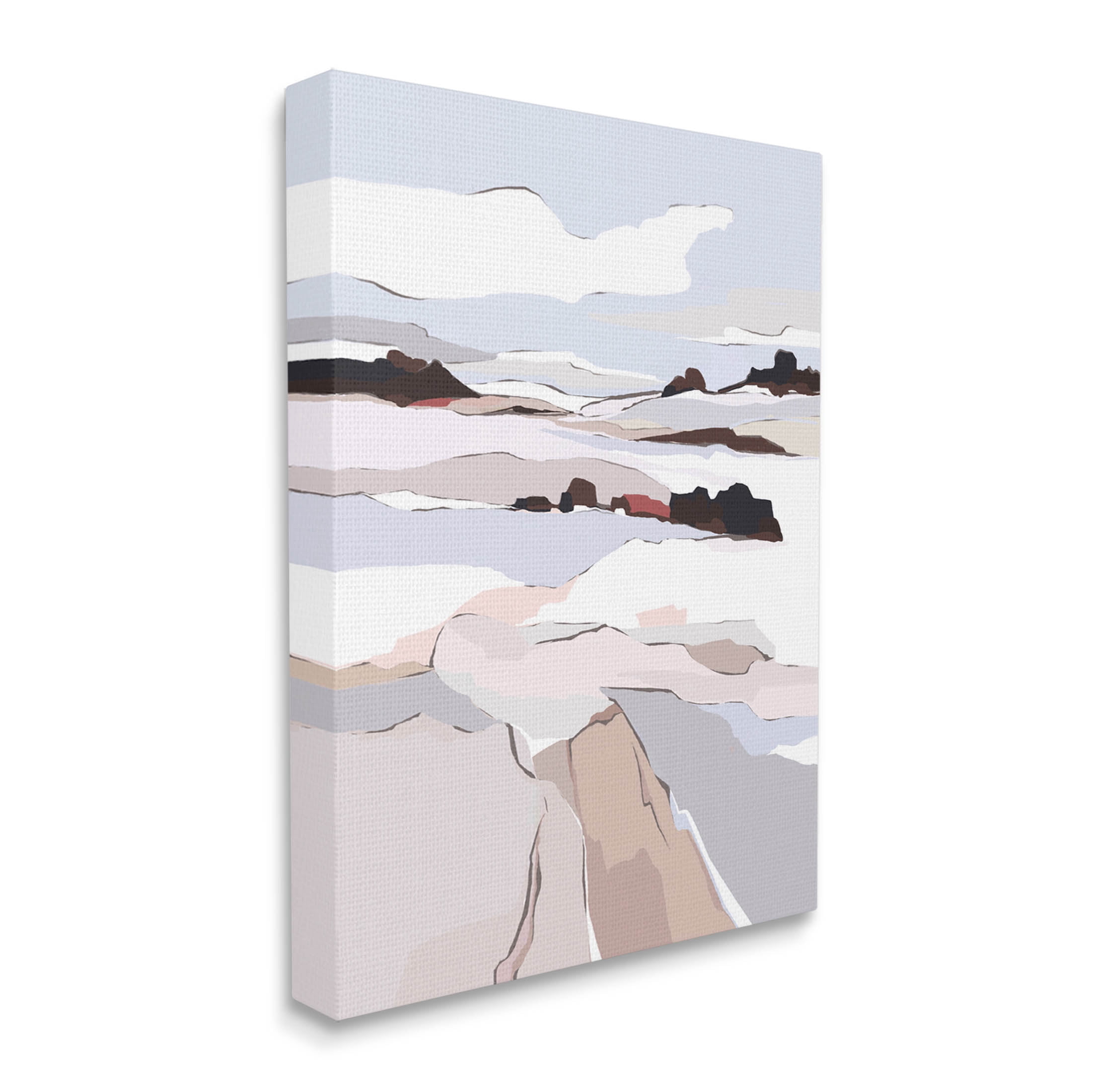 Stupell Industries Winter Mountain Abstract Landscape Graphic Art Gallery Wrapped Canvas Print Wall Art, Design by Nikita Jariwala