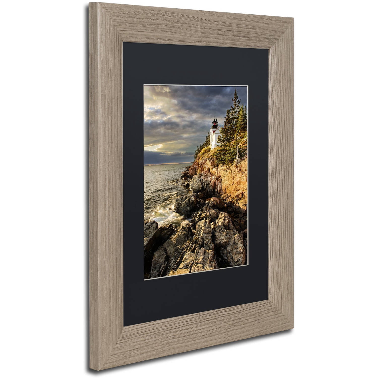 Trademark Fine Art "On the Bluff" Canvas Art by Michael Blanchette Photography Black Matte, Birch Frame