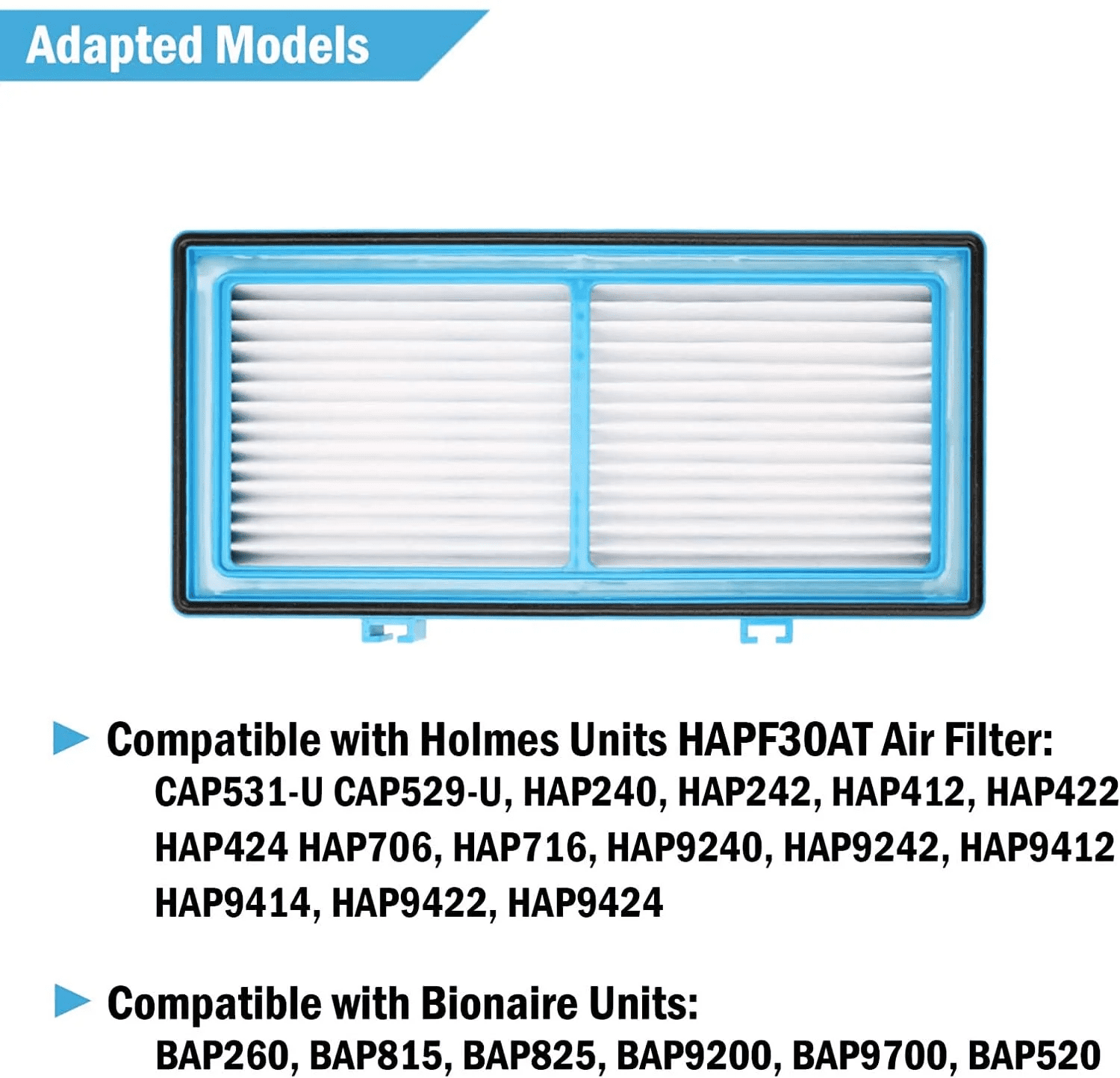 FREEGRIN Aer1 HEPA Replacement Filters, Compatible with Holmes Total Air Purifier,Replacement Parts # HAPF300AH-U4R, HAP242-NUC-6 Packs