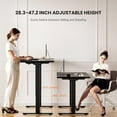 thumbnail image 3 of Dual Motor Electric Standing Desk Frame for 40 to 90" Table Tops, 330lbs Weight Capacity,Ergonomic Standing Height Adjustable Base with Memory Controller,Black Frame Only, 3 of 14