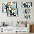 thumbnail image 4 of Designart Anime Hocket Cat On Ice Rink II Canvas Wall Art, 4 of 5